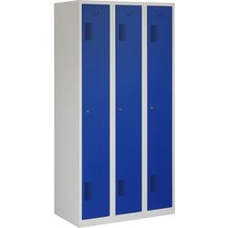 Garderobekast nh 180-3.3 grijs, blauw 900 x 500 x 1.800 mm