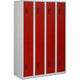 Armadio nh 180-4.8 grigio, rosso 1.200 x 500 x 1.800 mm