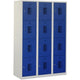 Locker nht 180-3.12 grijs, blauw 1.200 x 500 x 1.800 mm