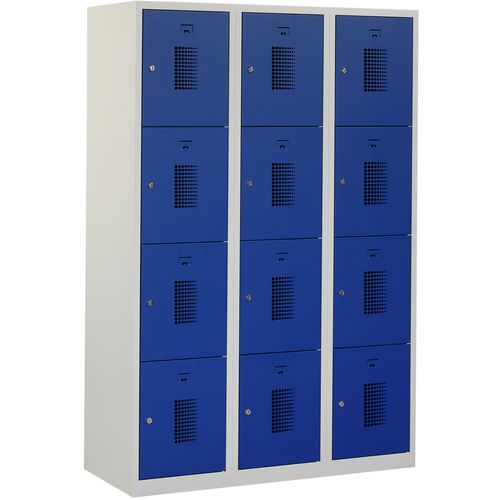Armadietto nht 180-3.12 grigio, blu 1.200 x 500 x 1.800 mm