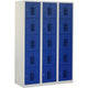 Locker nht 180-3.15 grijs, blauw 1.200 x 500 x 1.800 mm