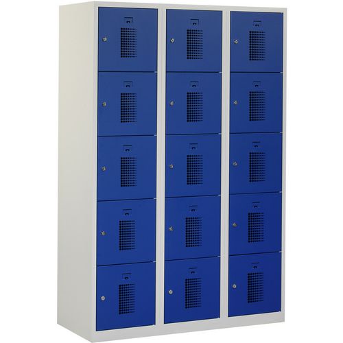 Armadietto nht 180-3.15 grigio, blu 1.200 x 500 x 1.800 mm