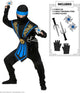 Finidi tuta ninja bambino kombat blu
