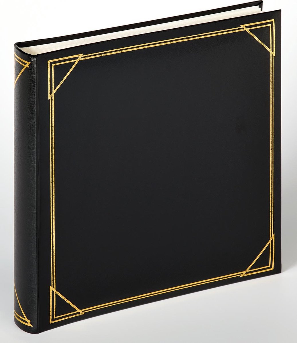 Walther mx-200-b standard - album classico - misura 30 x 30 cm - 100 pagine bianche - nero