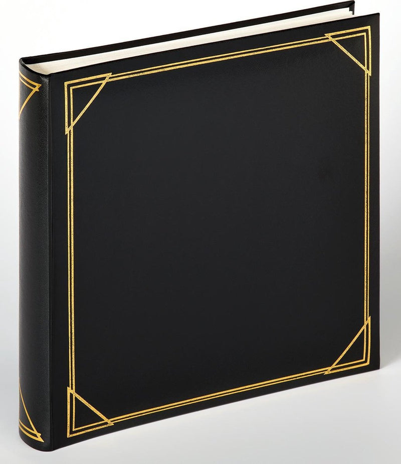Walther mx-200-b standard - album classico - misura 30 x 30 cm - 100 pagine bianche - nero