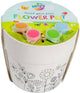 Vaso da fiori dipingi il tuo gruppo creativo creativo - incl. 4 colori di vernice 1 pennello