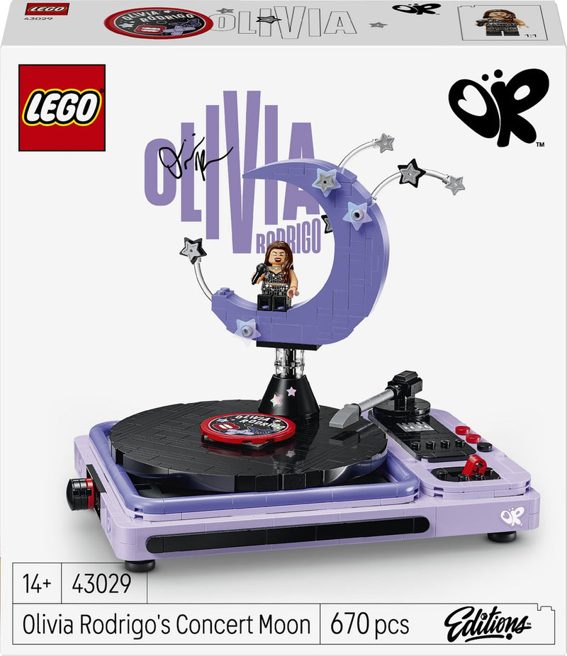 Lego editions Kit di costruzione della musica da concerto sulla luna di Olivia Rodrigo per bambini e adolescenti - 43029