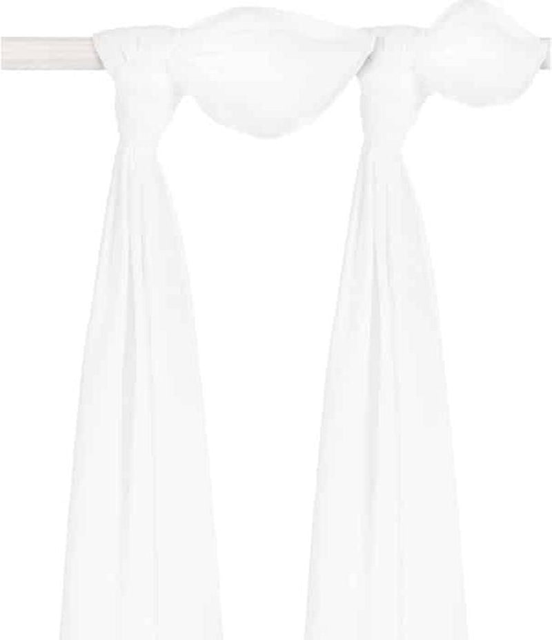 Jollein tela multihidrofílica básica 115x115cm - blanco - 2 piezas