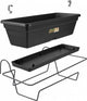 Elho green basics balkonbak allin1 50 - plantenbak voor balkon buiten - ø 49.0 x h 16.5 cm - living black