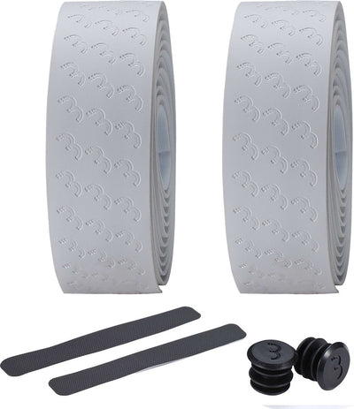 Bbb cycling handlebar tape racing bike - best grip and shock absorption - length: 200cm - thickness: 2.5mm - including handlebar caps - white - ultraribbon gel handlebar tape bht-15g