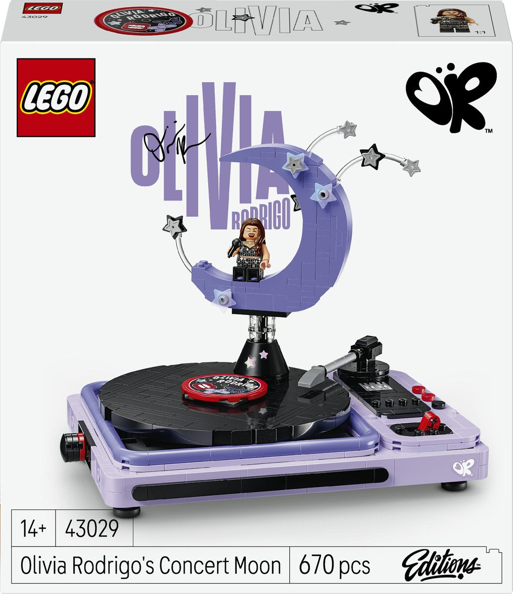 Lego editions Kit di costruzione della musica da concerto sulla luna di Olivia Rodrigo per bambini e adolescenti - 43029