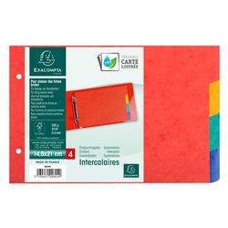Pestañas exacompta 804e 121 x 148 mm gama de colores