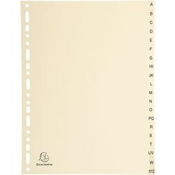 Tabbladen exacompta 1120e a4 ivoor