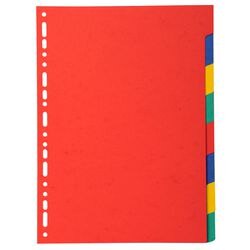 Tabbladen exacompta 2008e a4 kleurenassortiment