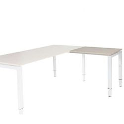 Mesa auxiliar Schaveburg dominó blanco