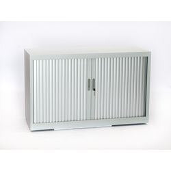 Armadio con ante a rulli chs73100 alluminio 100 x 45 x 73 cm