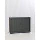 Armadio con ante a rulli chs7380 nero 80 x 45 x 73 cm