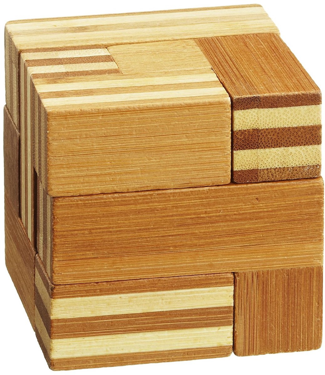 Philos soma kubus puzzel, bamboe
