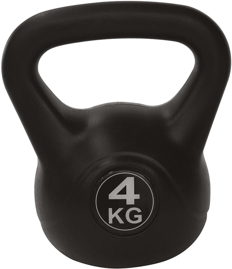 Tunturi pvc kettlebell - gewicht - 4kg - incl. gratis fitness app