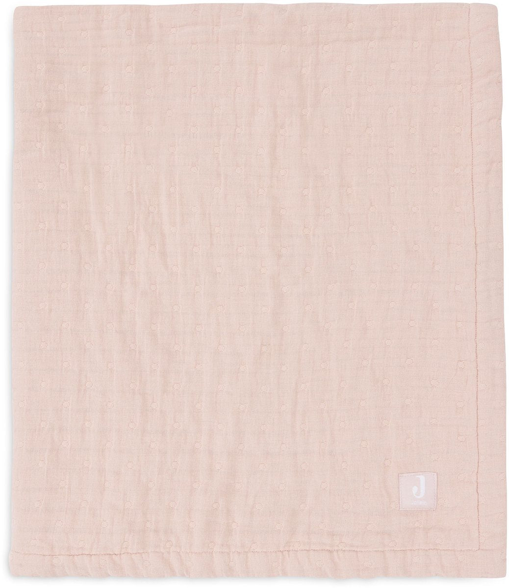 Jollein coperta per culla in jersey 75x100 cm - jacquard rosa canina - gots