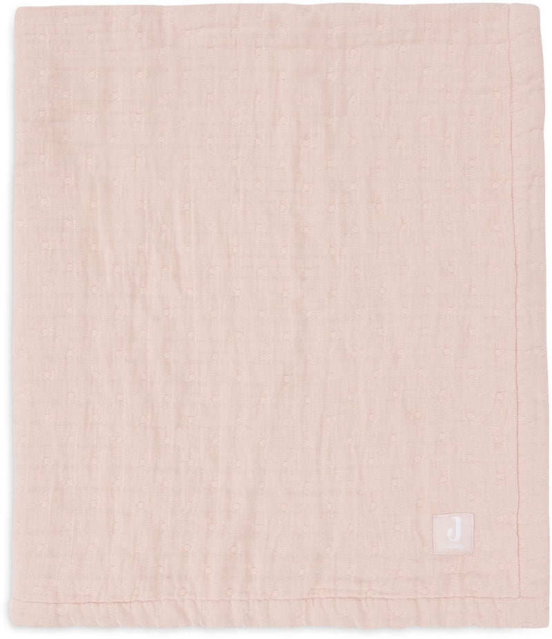 Jollein coperta per culla in jersey 75x100 cm - jacquard rosa canina - gots