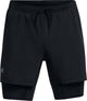 Under Armour UA Launch 5'' 2-in-1 Shorts-BLK Pantalón deportivo hombre - Negro - Reflectante