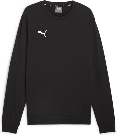 Puma teamgoal casuals sudadera deportiva con cuello redondo para hombre - negro-blanco