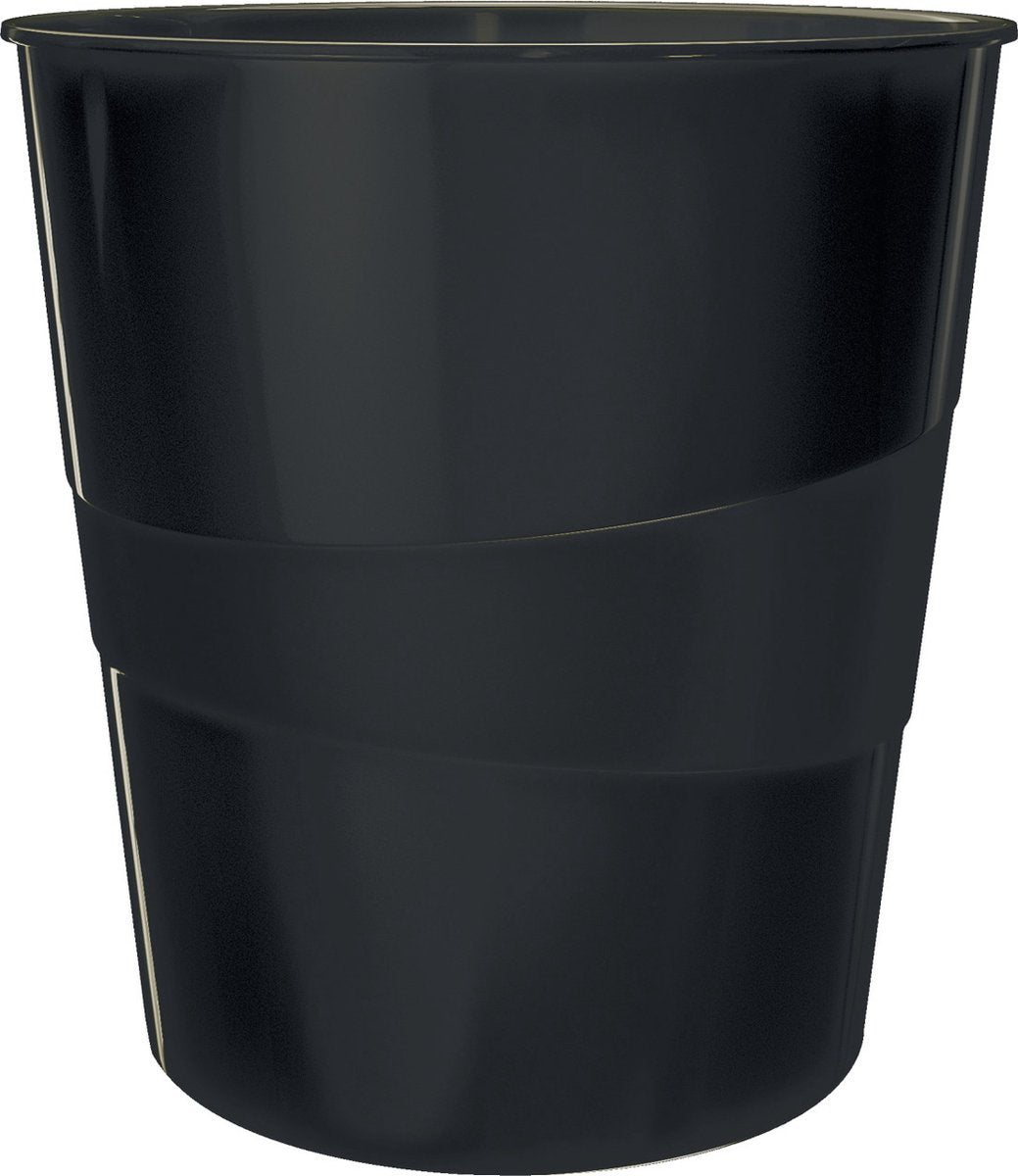 Cestino per rifiuti riciclati Leitz 15 litri co2 neutral 98% plastica riciclata nero 29