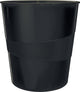 Cestino per rifiuti riciclati Leitz 15 litri co2 neutral 98% plastica riciclata nero 29