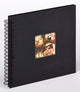 Walther sa-108-b fun - album a spirale - misura 26 x 25 cm - nero