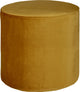 Puf alto Woood sara - terciopelo - ocre - 46x46x46