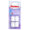Metaltex metaltex cuadrado rebanada 4 piezas de blanco