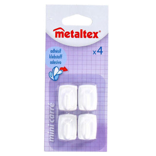Metaltex metaltex cuadrado rebanada 4 piezas de blanco
