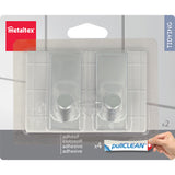 Metaltex metalen zelfklevende haken | 3 stuks - afbeelding 1