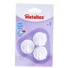 Ganci adesivi metallici metallici 3 pezzi bianchi
