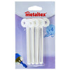 Metaltex metaltex tubo keytes 4 piezas blancas