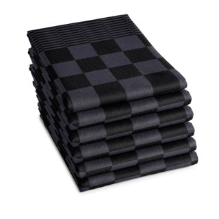 Ddddd theedoek bbq 65x65cm antraciet 6st