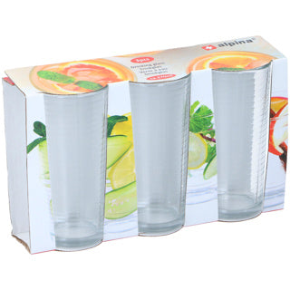 Alpina bebida vaso 270 ml 3 piezas