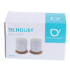 Bredemeijer theemok umea 200ml wit en onderzetter set 2