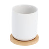 Bredemeijer theemok umea 200ml wit en onderzetter set 2