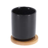 Bredemeijer Theemok Umea 200ml Black and Coaster Set 2
