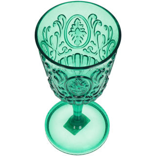 Verda de vino verde acrílico 9.1x9.1x19cm