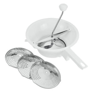 Metaltex Metaltex pasa 24 cm + 3 rejillas de acero inoxidable de acero inoxidable