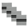Ddddd paño de cocina 3 piezas gris 30x30cm 100% algodón | 4 piezas