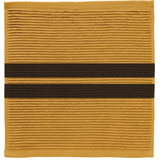 Ddddd strofinaccio 3 pezzi giallo ocra 30x30 cm 100% cotone | 4 pezzi