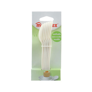 Metaltex metaltex huevo cucharas 6 piezas blancas