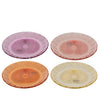 Piatto colazione in vetro 18 cm 4 assortiti | 4 pezzi