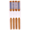 No brand eetstokjes bamboe set van 8 | 6 stuks