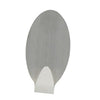Metaltex metaltex ovales ganchos adhesivos 2 piezas de acero inoxidable