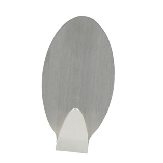 Metaltex metaltex ovales ganchos adhesivos 2 piezas de acero inoxidable